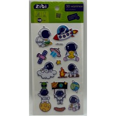 Наліпка 3D "Блакитний космос" 18см, KIDS Line №ZB.63338/Zibi/