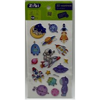 Наліпка 3D "Космічні фантазії" 18см, KIDS Line №ZB.63342/Zibi/