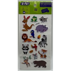 Наліпка 3D "Австралійські звірята" 18см, KIDS Line №ZB.63360/Zibi/