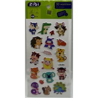 Наліпка 3D "Лісові малюки" 18см, KIDS Line №ZB.63361/Zibi/