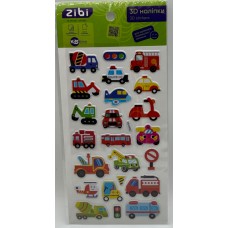 Наліпка 3D "Спец автівочки" 18см, KIDS Line №ZB.63374/Zibi/