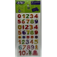 Наліпка 3D "Цифри та лічба" 23см, KIDS Line №ZB.63383/Zibi/