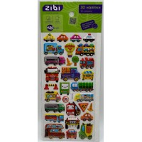 Наліпка 3D "Міський транспорт" 23см, KIDS Line №ZB.63385/Zibi/