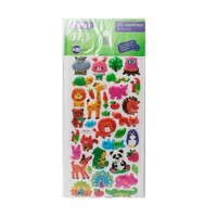 Наліпка 3D "Екзотичні тварини" 23см, KIDS Line №ZB.63390/Zibi/