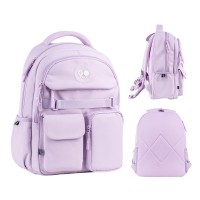 Рюкзак "GoPack" Education 2від. 4карм. бузковий №GO26-183M-1(10)