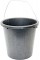 Відро 10л пласт. господар. мірне з метал. ручкою,чорне №0275