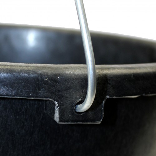 Відро 10л пласт. господар. мірне з метал. ручкою,чорне №0275