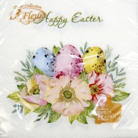 Серветки столові ТМ "La Fluer" 2-х шарові (16шт) Квіткова композиція(16)