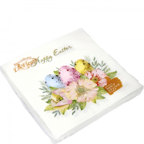 Серветки столові ТМ "La Fluer" 2-х шарові (16шт) Квіткова композиція(16)