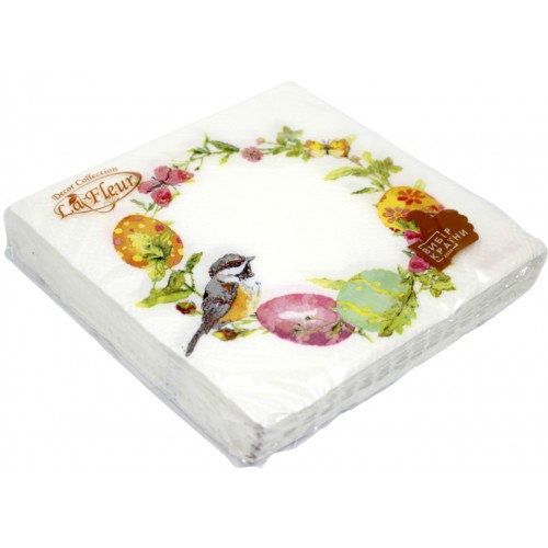 Серветки столові ТМ "La Fluer" 2-х шарові (16шт) Пасхальний оберіг(16)