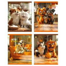 Зошит 12арк. кос.лін. /ТВ/ "Друзі" №ТА63106(25)(600)