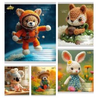 Зошит 18арк. лін. /ТВ/ "В'язані звірята" №ТА62203(20)(400)