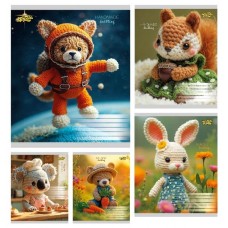 Зошит 18арк. лін. /ТВ/ "В'язані звірята" №ТА62203(20)(400)