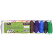 Набір для ліплення "Zibi" Kids з повітряним пластілином 12кольор. №ZB.6296(182)