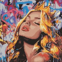 Набір з алмазною мозаїкою "Сучасна Спляча красуня" 40х40см №AMO8316/Ідейка/