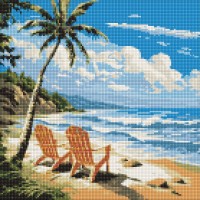 Набір з алмазною мозаїкою "Світ для закоханих" 40х40см №АМO7984/Ідейка/