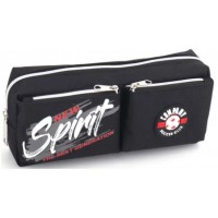 Пенал 1від.,2карм. б/н,на блиск. чорний №KJ3705/Мандарин/(30)