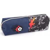 Пенал 1від., б/н,на блиск. синій №KJ3726/Мандарин/(48)