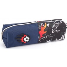 Пенал 1від., б/н,на блиск. синій №KJ3726/Мандарин/(48)