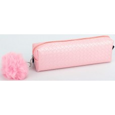 Пенал 1від., б/н,на блиск. рожевий №KJ3893/Мандарин/(48)