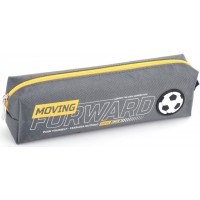 Пенал 1від., б/н,на блиск. сірий №KJ3908/Мандарин/(48)