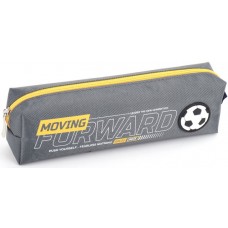 Пенал 1від., б/н,на блиск. сірий №KJ3908/Мандарин/(48)