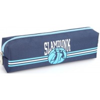 Пенал 1від., б/н,на блиск. синій №KJ3916/Мандарин/(48)