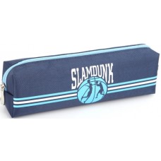 Пенал 1від., б/н,на блиск. синій №KJ3916/Мандарин/(48)