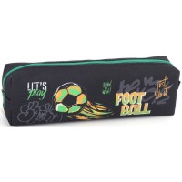 Пенал 1від., б/н,на блиск. чорний №KJ3954/Мандарин/(48)