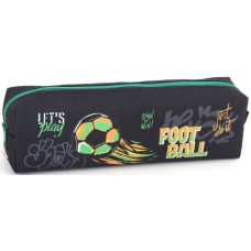 Пенал 1від., б/н,на блиск. чорний №KJ3954/Мандарин/(48)