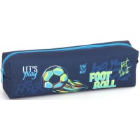 Пенал 1від., б/н,на блиск. синій №KJ3954/Мандарин/(48)