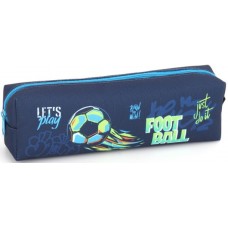 Пенал 1від., б/н,на блиск. синій №KJ3954/Мандарин/(48)