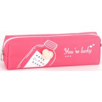 Пенал 1від., б/н,на блиск. кораловий №KJ3972/Мандарин/(48)