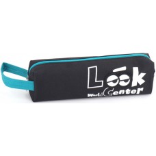 Пенал 1від., б/н,на блиск. чорний №KJ3996/Мандарин/(48)