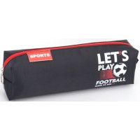 Пенал 1від., б/н,на блиск. чорний №KJ4002/Мандарин/(48)