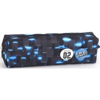 Пенал 1від., б/н,на блиск. чорний №KJ4016/Мандарин/(48)