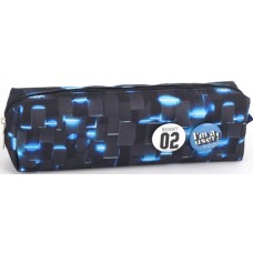 Пенал 1від., б/н,на блиск. чорний №KJ4016/Мандарин/(48)