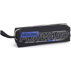 Пенал 1від., б/н,на блиск. "Forward" чорний №KJ4052/Мандарин/(48)