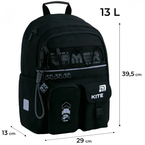 Рюкзак "Kite" Education 584 Gamer 2від.,2карм. №K26-584M-5
