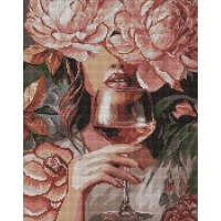 Набір з алмазною мозаїкою "Портрет елегантності" 40х50см №АМO20114/Ідейка/