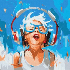 Картини по номерах акрил. "Його літній біт" 50х50см №KHO8556/Ідейка/