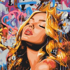 Картини по номерах акрил. "Сучасна Спляча красуня" 40х50см №KHO8603/Ідейка/