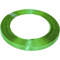 Стрічка атлас 0,6см/23м (темно-зелена) №119(10)