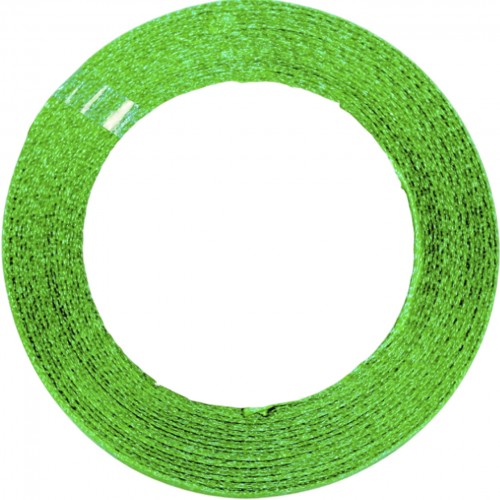 Стрічка атлас 0,6см/23м (темно-зелена) №119(10)