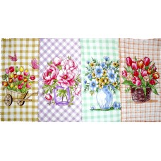 Рушник кухонний з мікрофібри 25х50см лаванда (32218) 4 вида №002-304 (20)