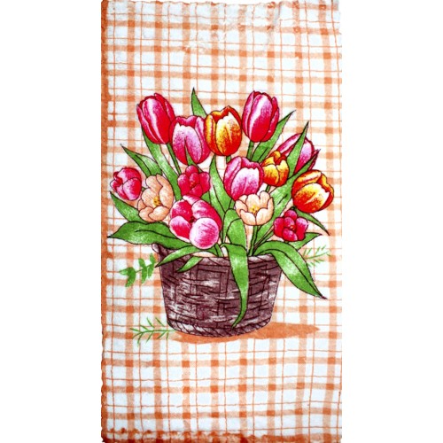 Рушник кухонний з мікрофібри 25х50см лаванда (32218) 4 вида №002-304 (20)