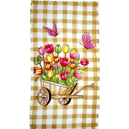 Рушник кухонний з мікрофібри 25х50см лаванда (32218) 4 вида №002-304 (20)