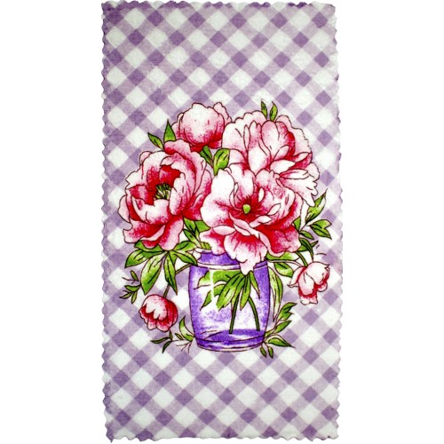 Рушник кухонний з мікрофібри 25х50см лаванда (32218) 4 вида №002-304 (20)