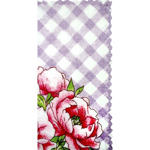 Рушник кухонний з мікрофібри 25х50см лаванда (32218) 4 вида №002-304 (20)