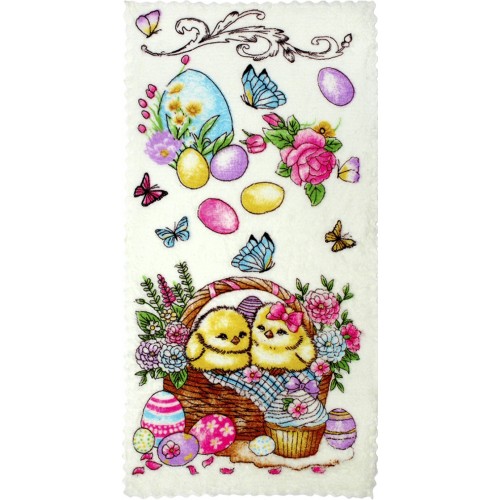 Рушник кухонний з мікрофібри 25х50см лаванда (32217) 4 вида №002-306 (20)